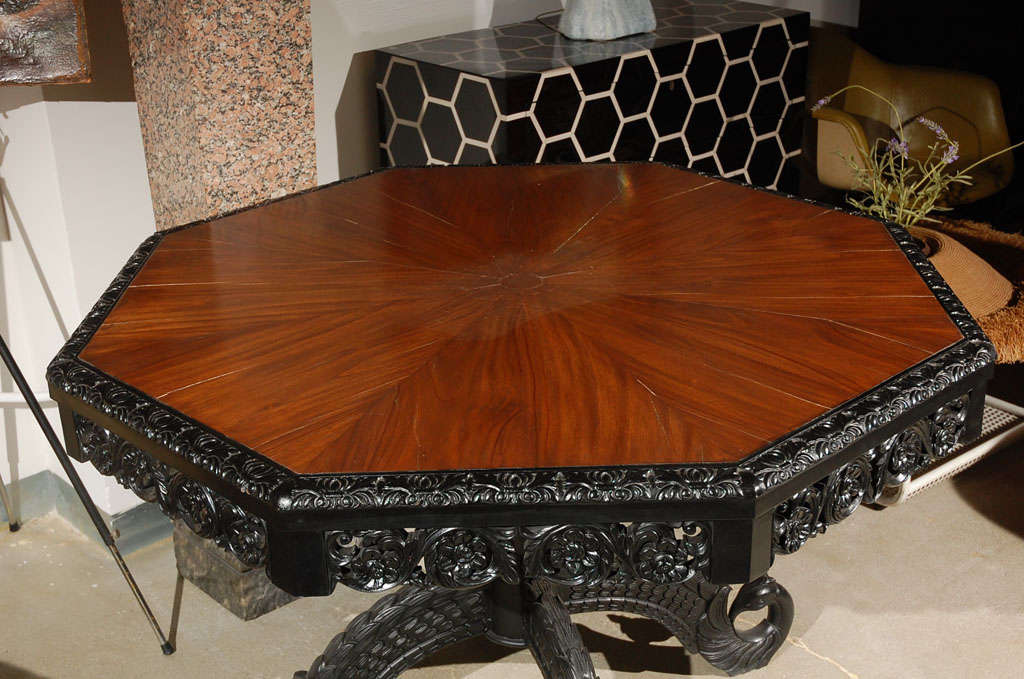 Unknown Ceylonese Style Center Table For Sale