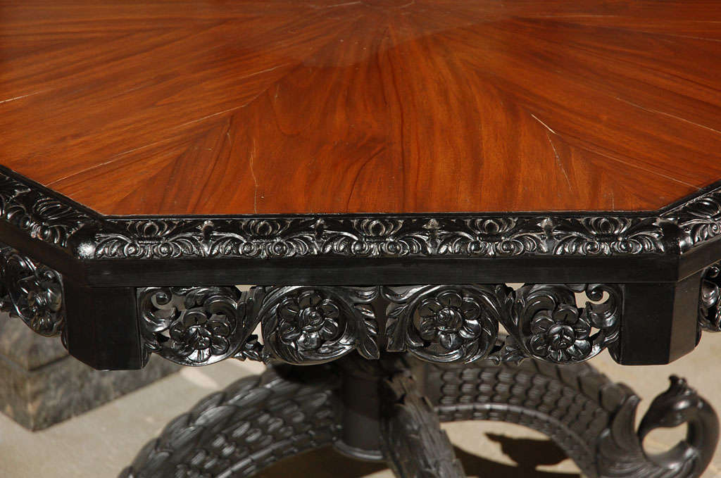 Ceylonese Style Center Table In Excellent Condition For Sale In Los Angeles, CA