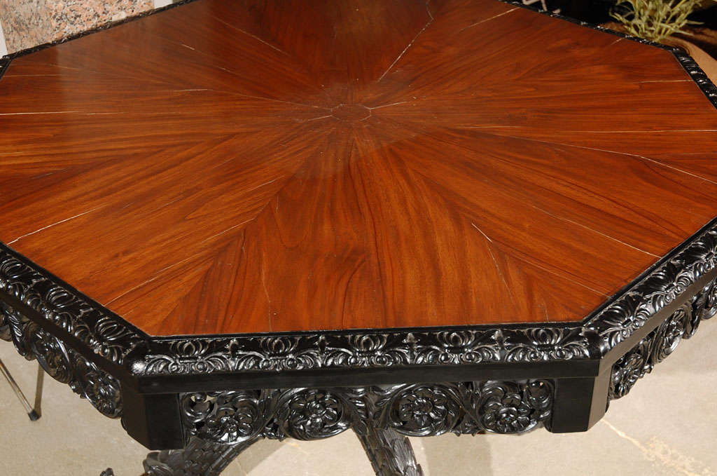 20th Century Ceylonese Style Center Table For Sale