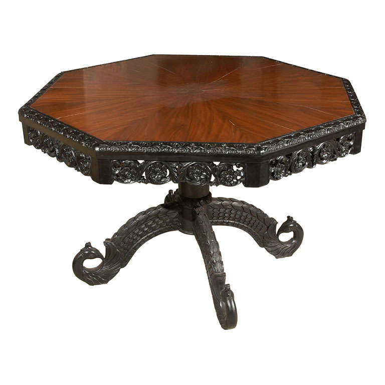 Ceylonese Style Center Table For Sale