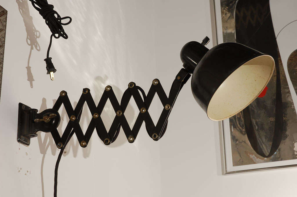 accordion metal wall lamp