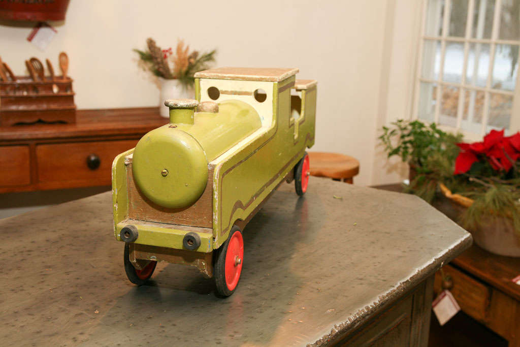 English painted toy train