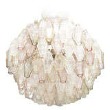 Tri-Colored Venini Polyhedron Chandelier