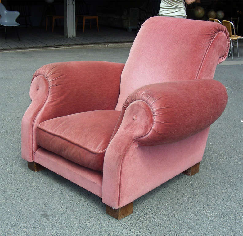 French Two Wide 1940s Armchairs For Sale