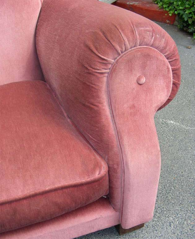 Two Wide 1940s Armchairs For Sale 2