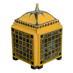 Painted German Wooden Box, c. 1910