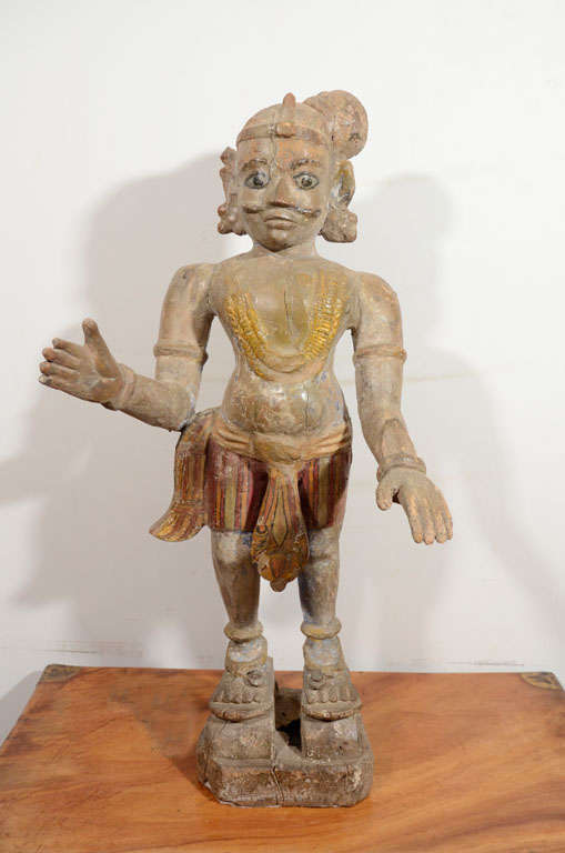 Primitive Ceremonial Shiva Statue