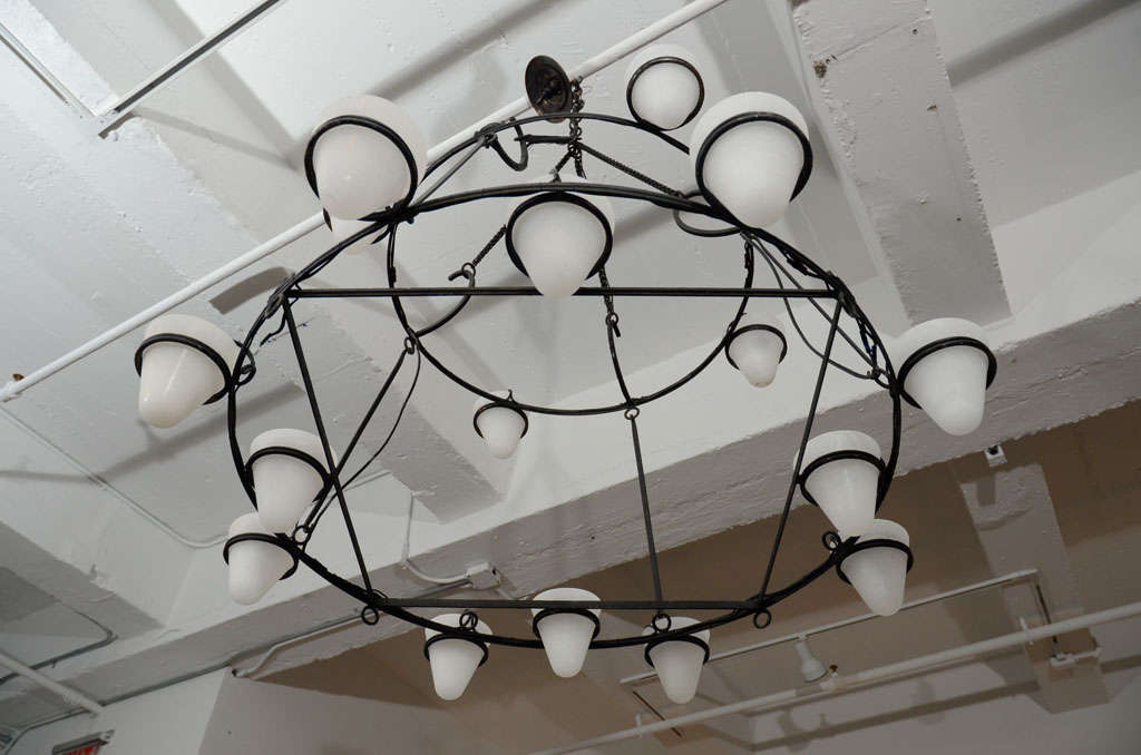Lustre à deux étages inspiré de la Villa Kerylos 2