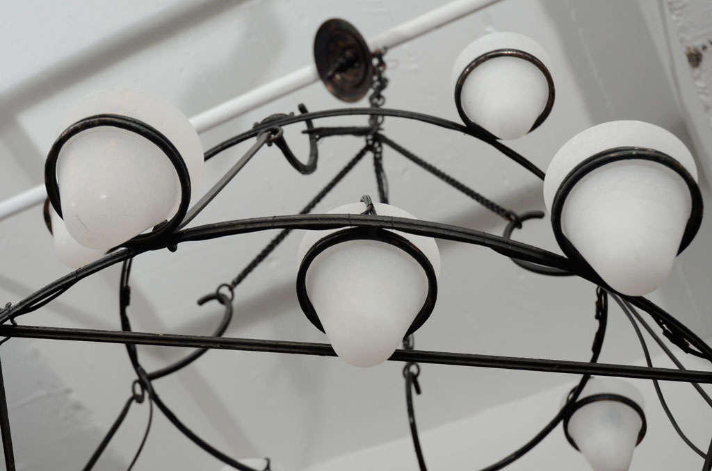 Lustre à deux étages inspiré de la Villa Kerylos 3