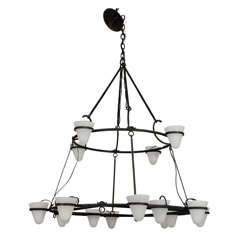 Villa Kerylos Inspired Two Tiered Chandelier