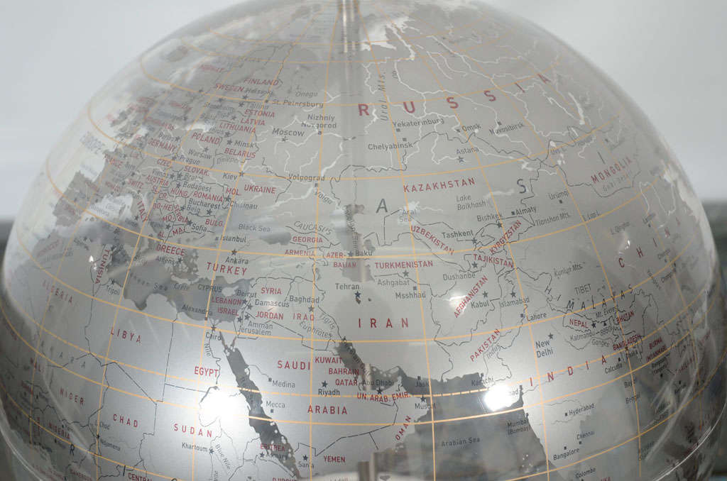 Acrylic Globe at 1stdibs