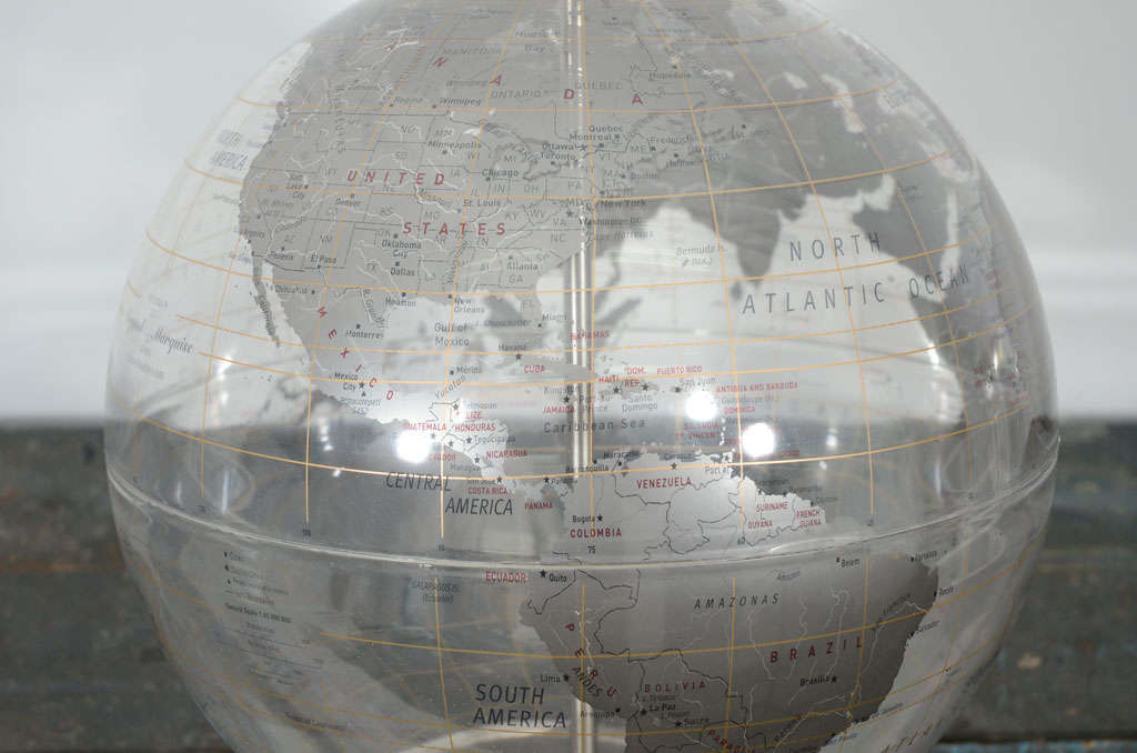 Acrylic Globe at 1stdibs