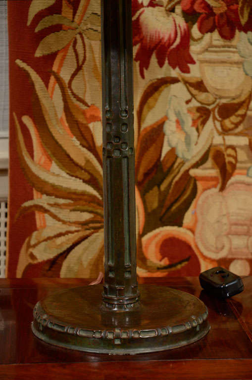Tiffany Studios Glass Lamp, Arrowroot or Arrowhead Table Lamp