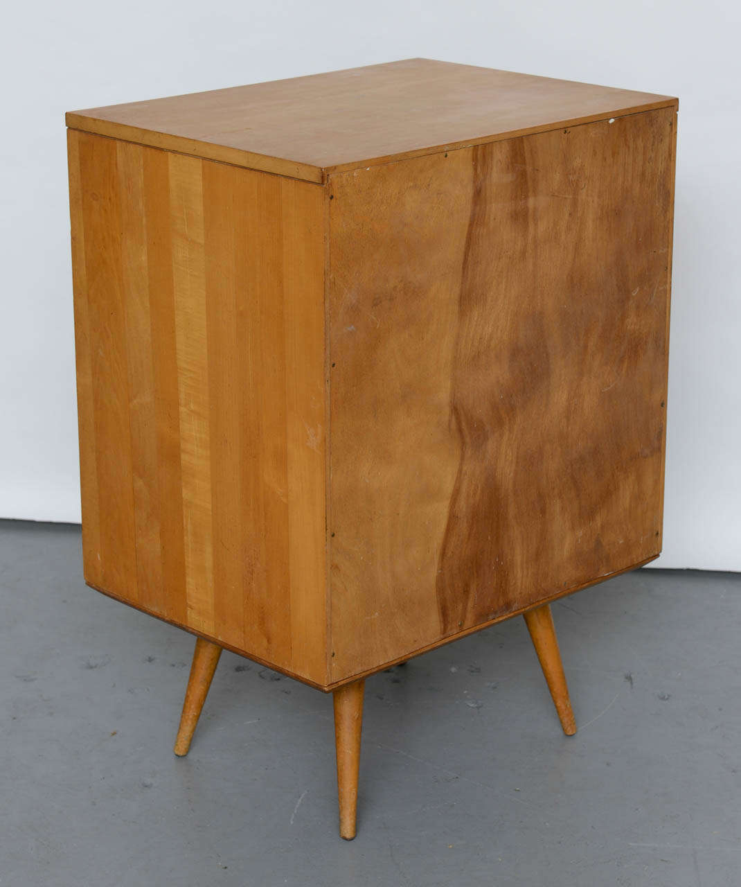 Paul Mccobb Planner Group 3 Drawer Side Table/Nightstand in Solid Maple 1950s 1
