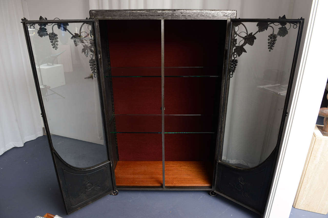 Attributed To E . Brandt Iron Vitrine 1