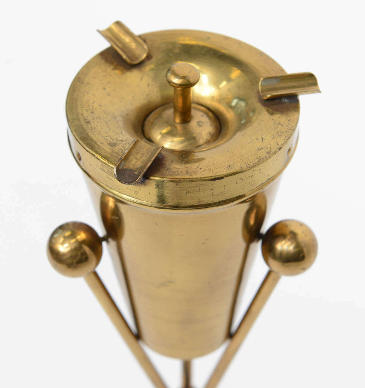 Mid-20th Century Royere Style Brass Smoking Stand