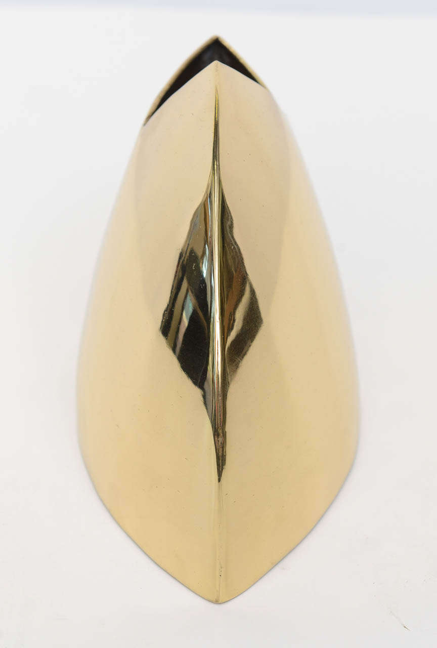 Geometric Brass Vessel by J. Johnston 2