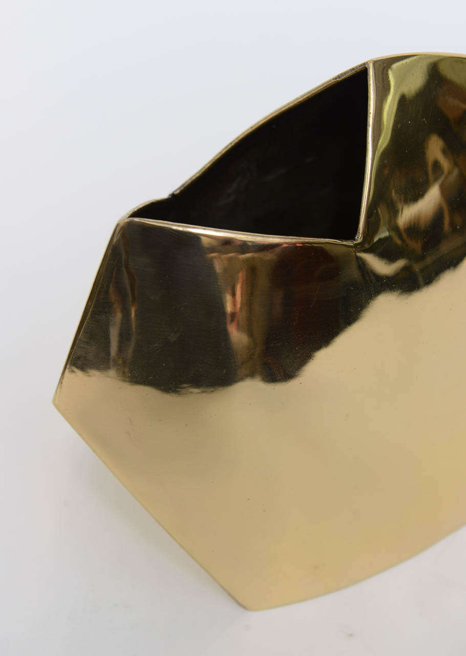 Geometric Brass Vessel by J. Johnston 3