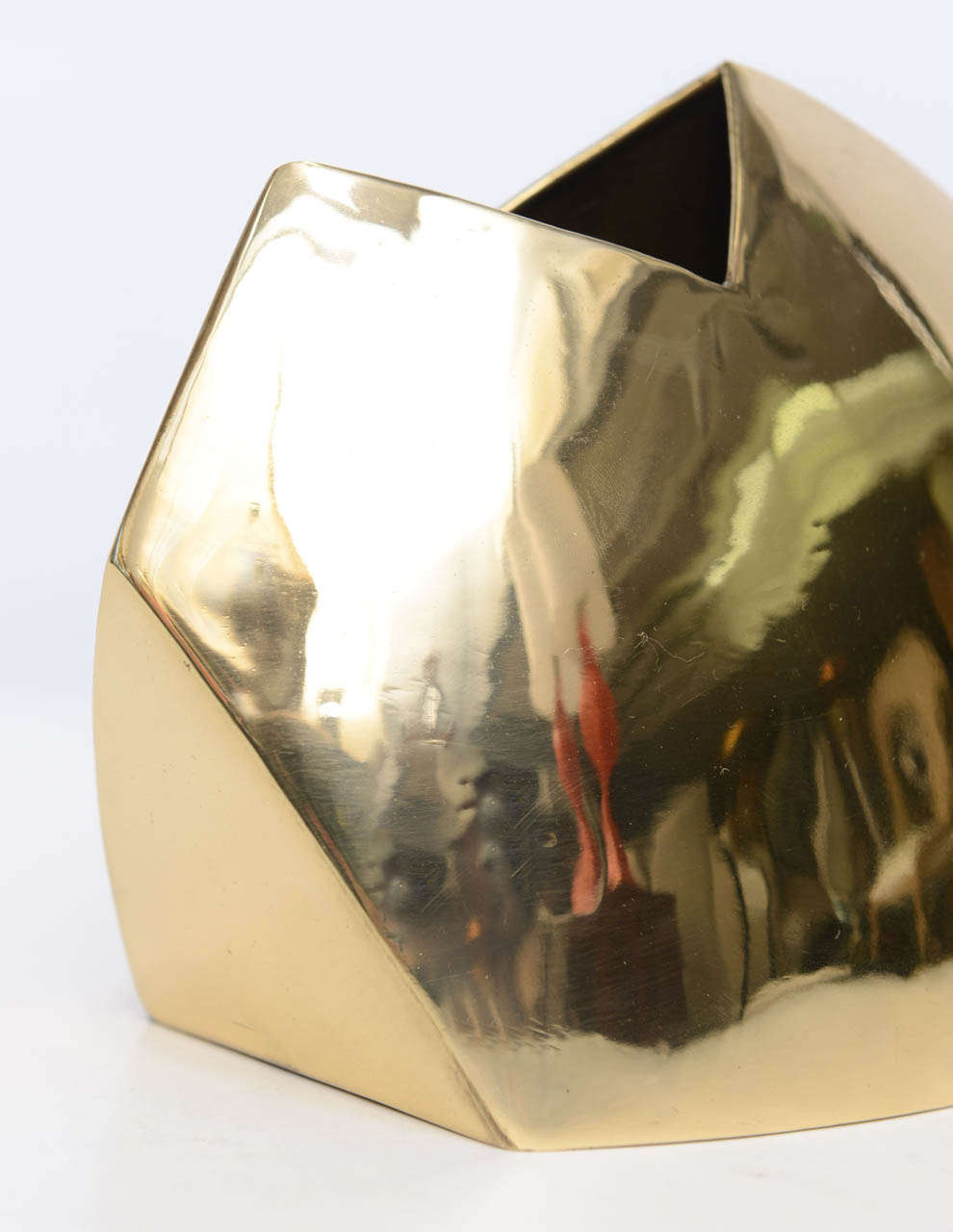 Geometric Brass Vessel by J. Johnston 4