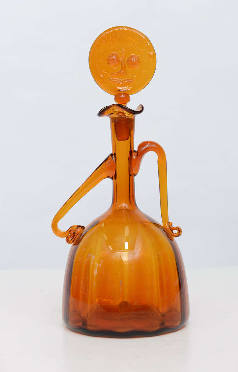 Whimsical Blenko Decanter