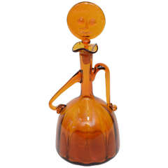 Whimsical Blenko Decanter