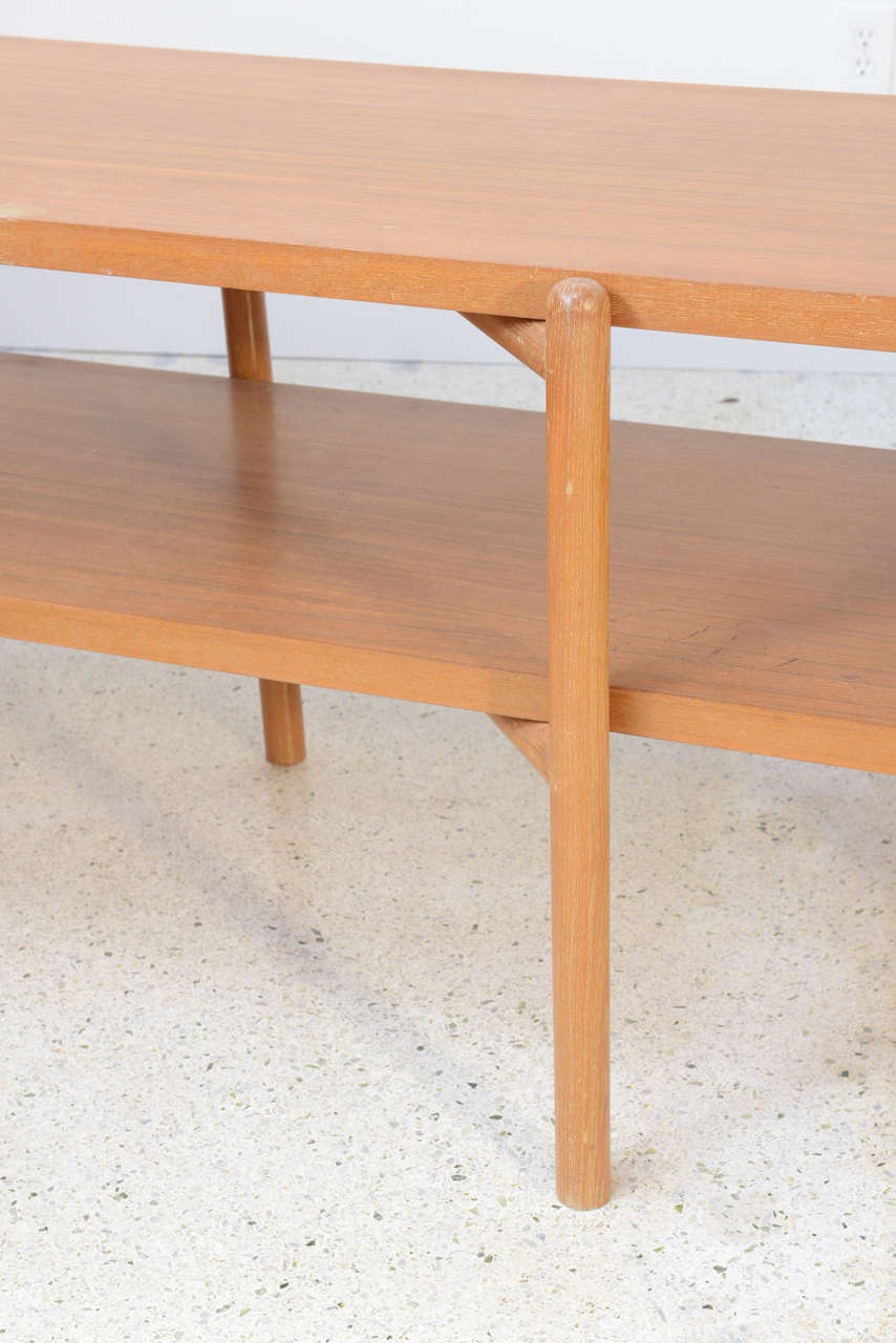 Mid-20th Century Large and Rare Danish Modern Metamorphic Console Table, Ejner Larsen For Sale
