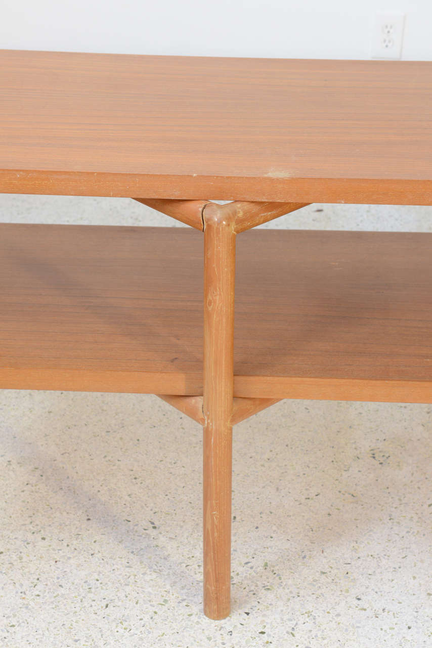 Large and Rare Danish Modern Metamorphic Console Table, Ejner Larsen For Sale 3