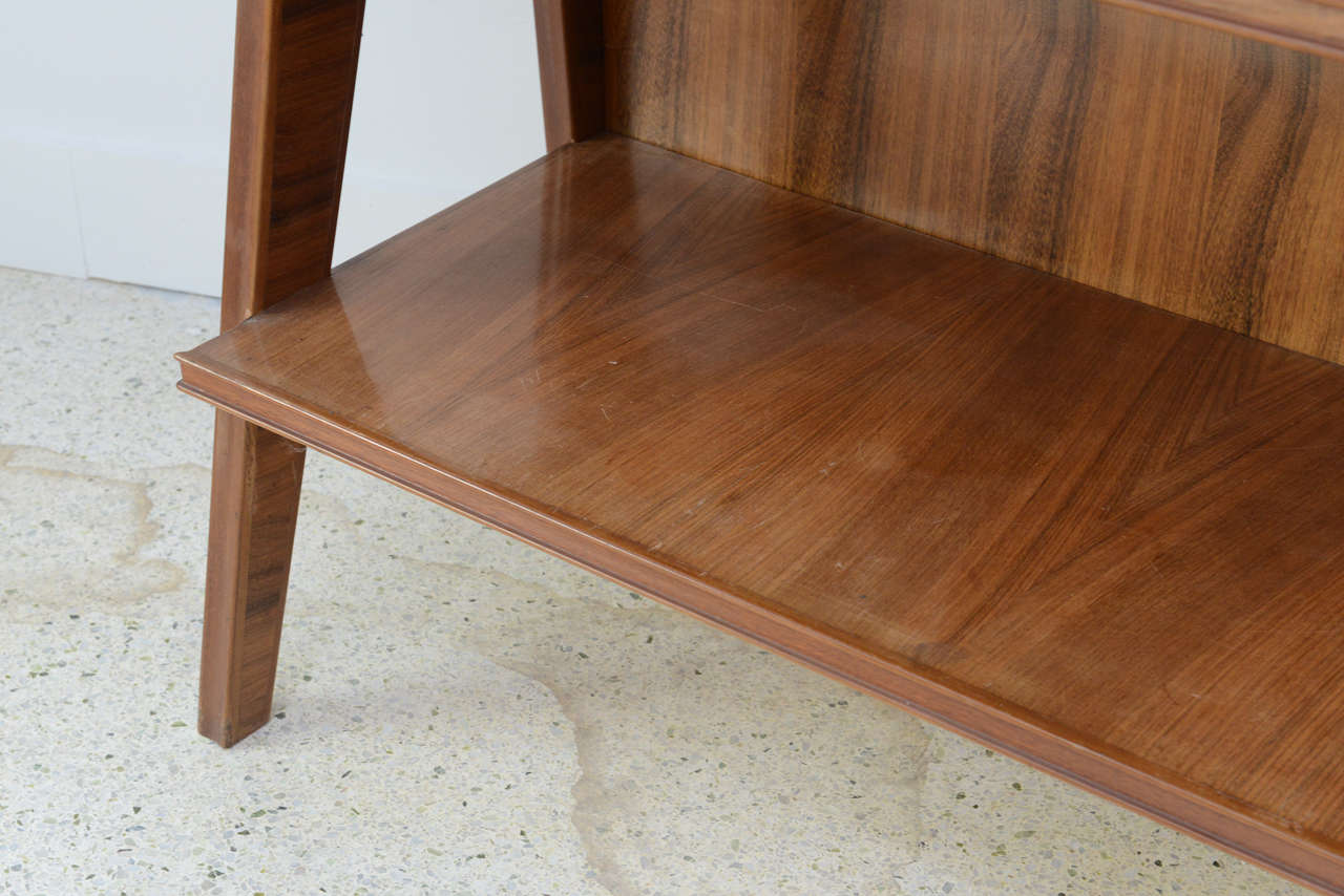 Italian Modern Walnut, Birch and Mahogany or Bookcase, Arturo