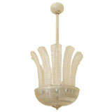 Murano glass feather element chandelier by Barovier