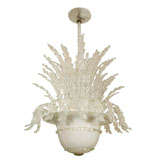Large Venetian glass chandelier