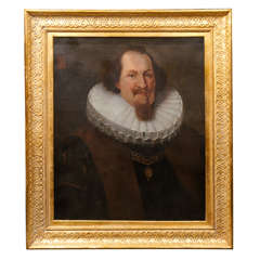 Antique Oil painting of a Dutch man