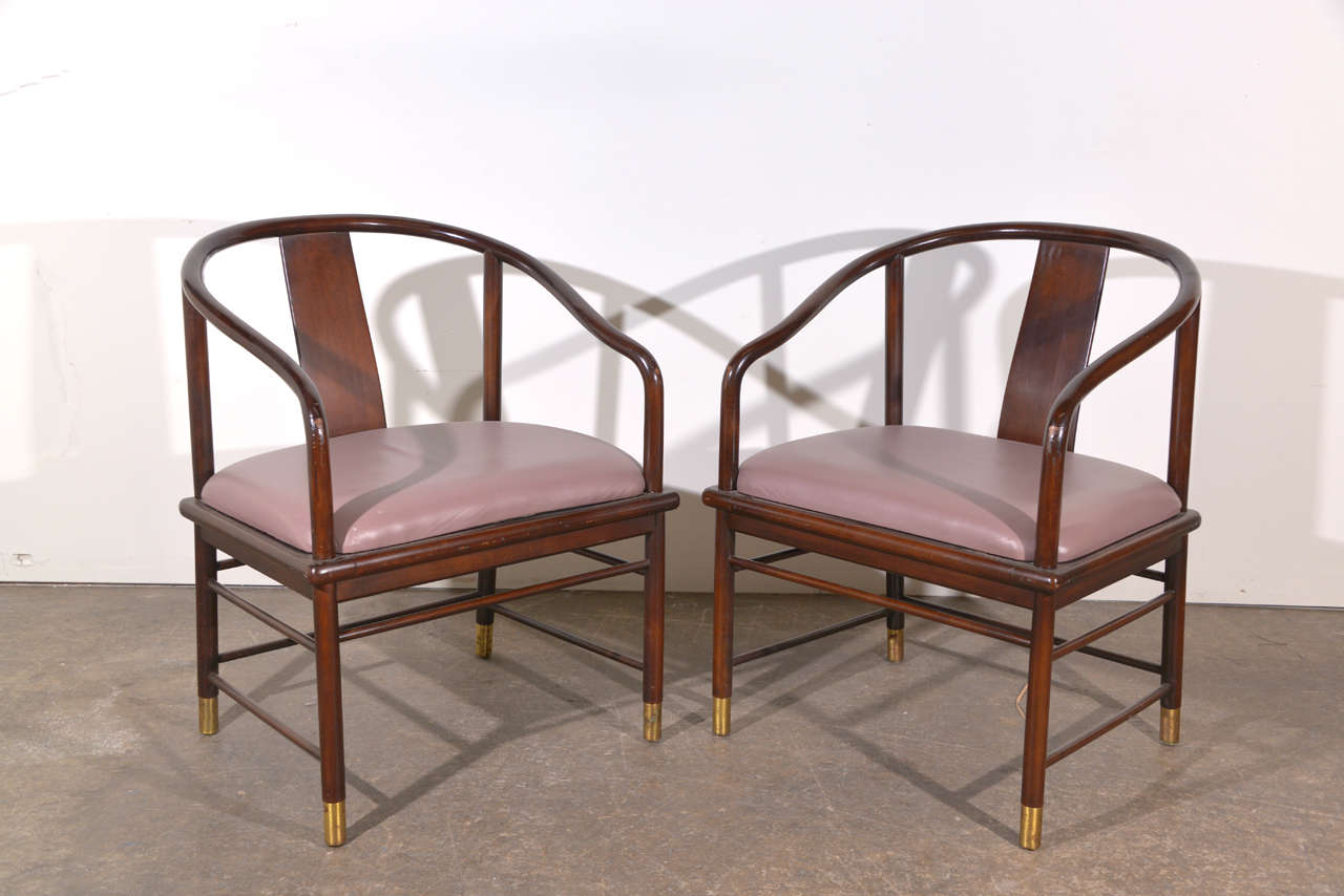 American Set of Four Asian Style Chairs from Bernhardt