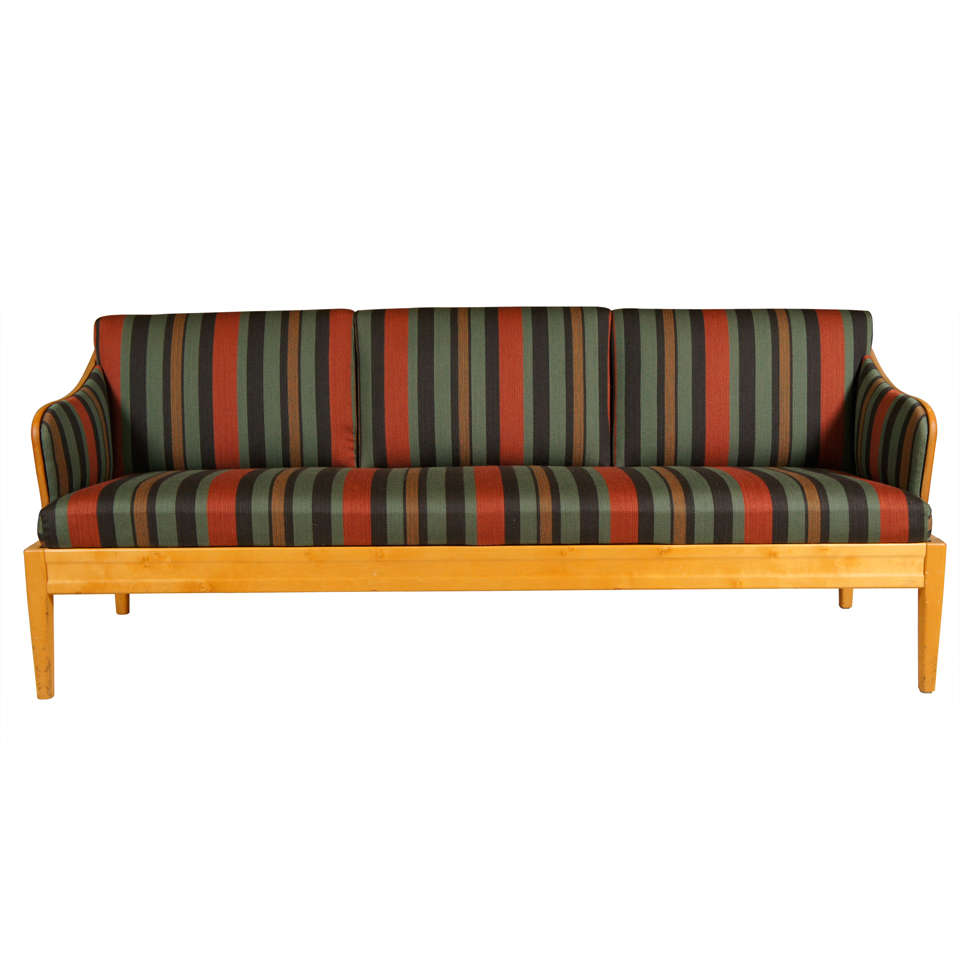 1940s Birchwood Sofa Bench/Settee by Carl Malmsten