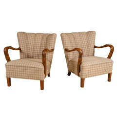 Pair of Sturdy Armchairs