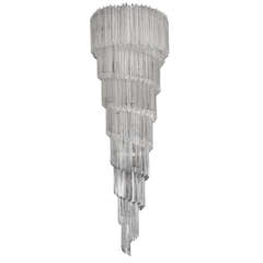 Very Large Spiral Chandelier by Venini