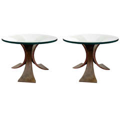 Fantastic Pair Of Side Tables By Van Heeck