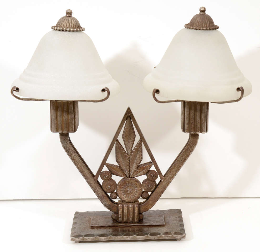Very Nice Lamp By Edgar Brandt