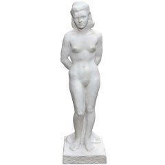 1940s Statuette of a Standing Nude Woman