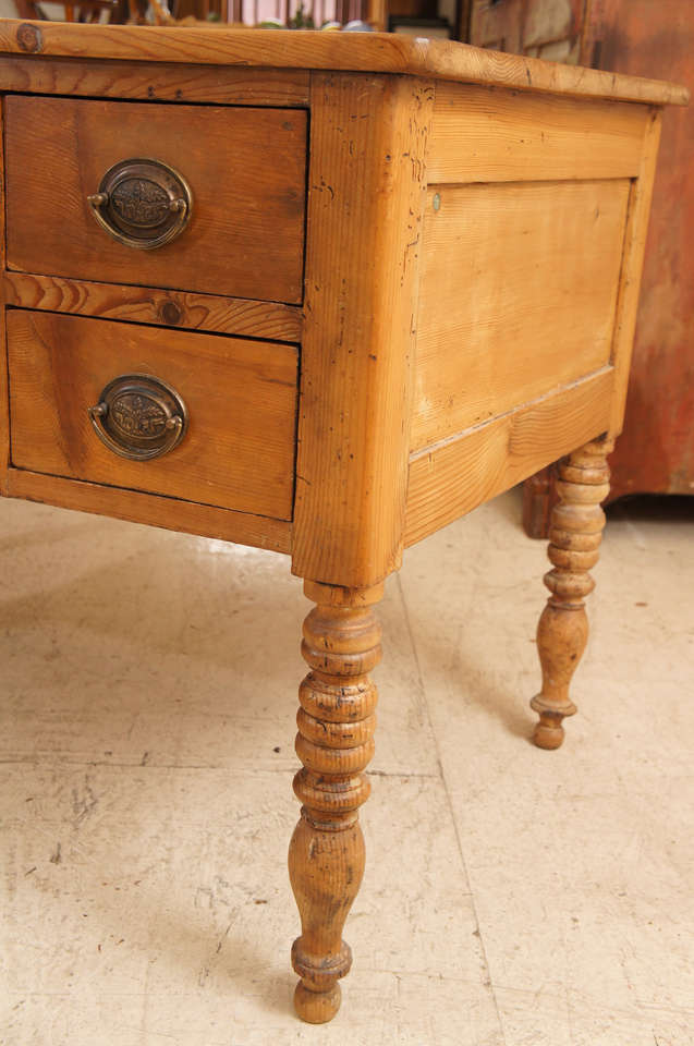 French Provincial Pine Desk For Sale 1