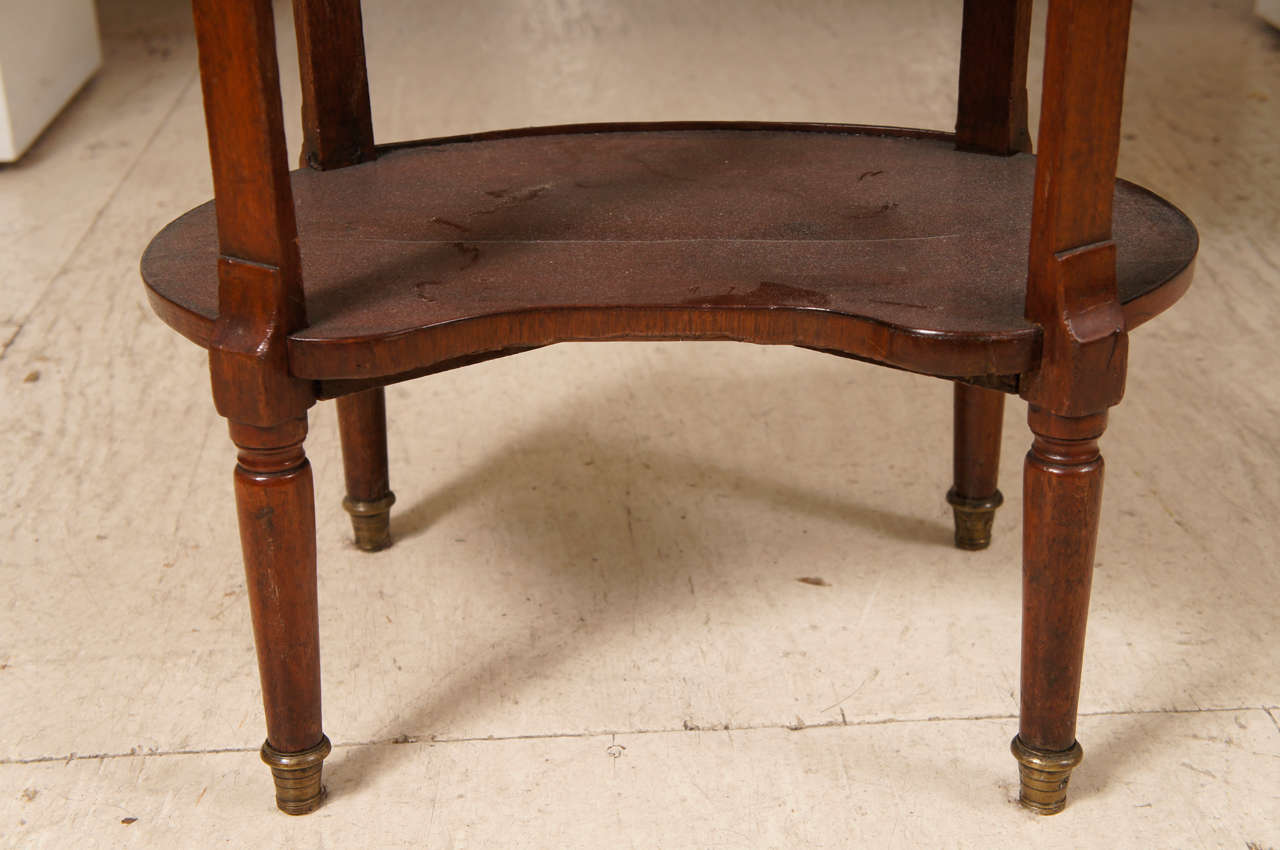 Mahogany 19th Century Oval Louis XVI Style Table De Chevet For Sale