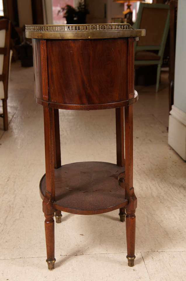 19th Century Oval Louis XVI Style Table De Chevet For Sale 1