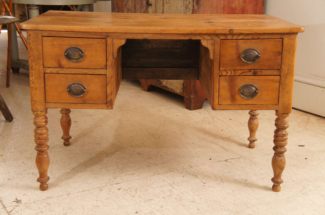 French Provincial Pine Desk For Sale at 1stDibs french provincial