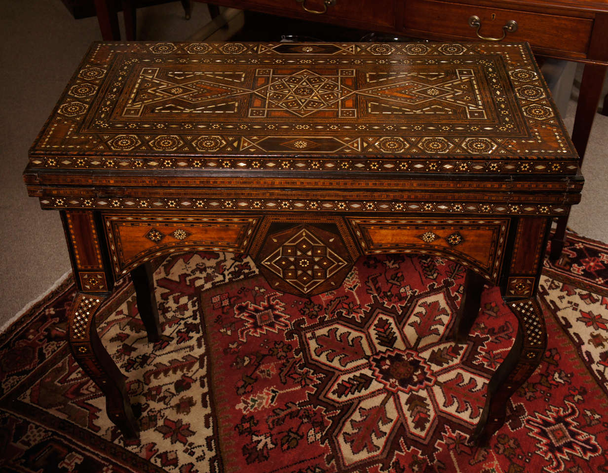 Syrian Game Table In Good Condition In Hudson, NY