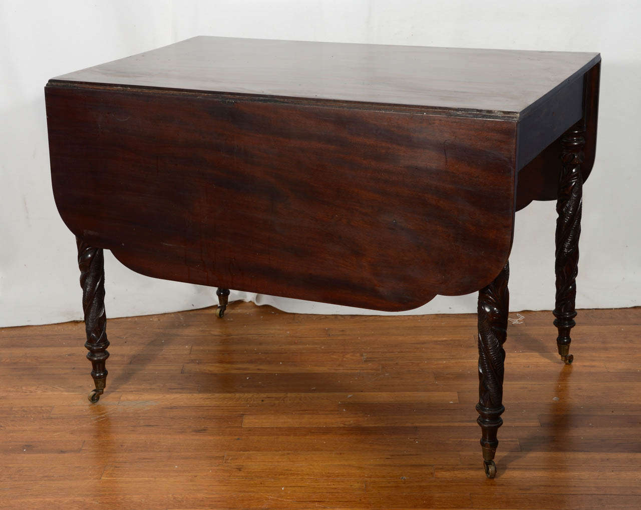 Pair of Federal Period DropLeaf Dining Tables at 1stDibs
