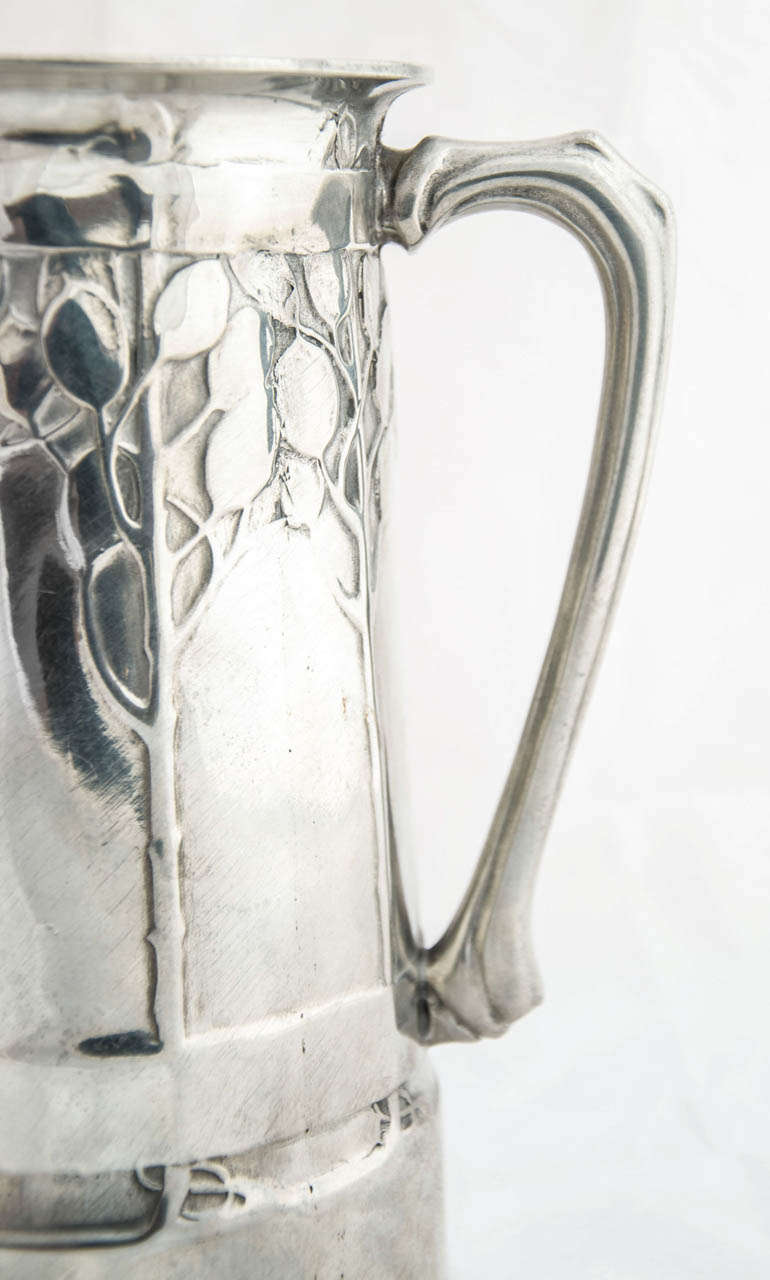 20th Century Tudric Pewter Twin Handled Mug by David Veasey for Liberty & Co. c.1900 For Sale