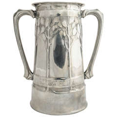 Tudric Pewter Twin Handled Mug by David Veasey for Liberty & Co. c.1900