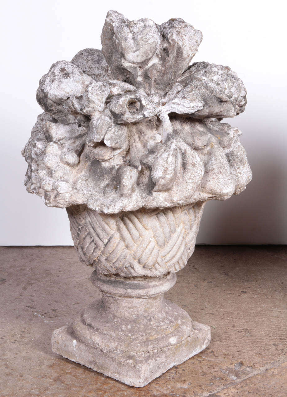 Stone Floral Baskets In Excellent Condition In New York, NY