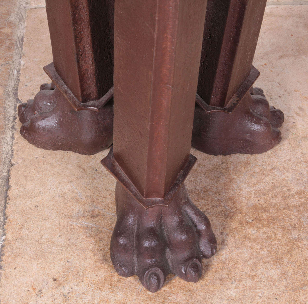 Cast Iron Pedestals In Excellent Condition For Sale In New York, NY