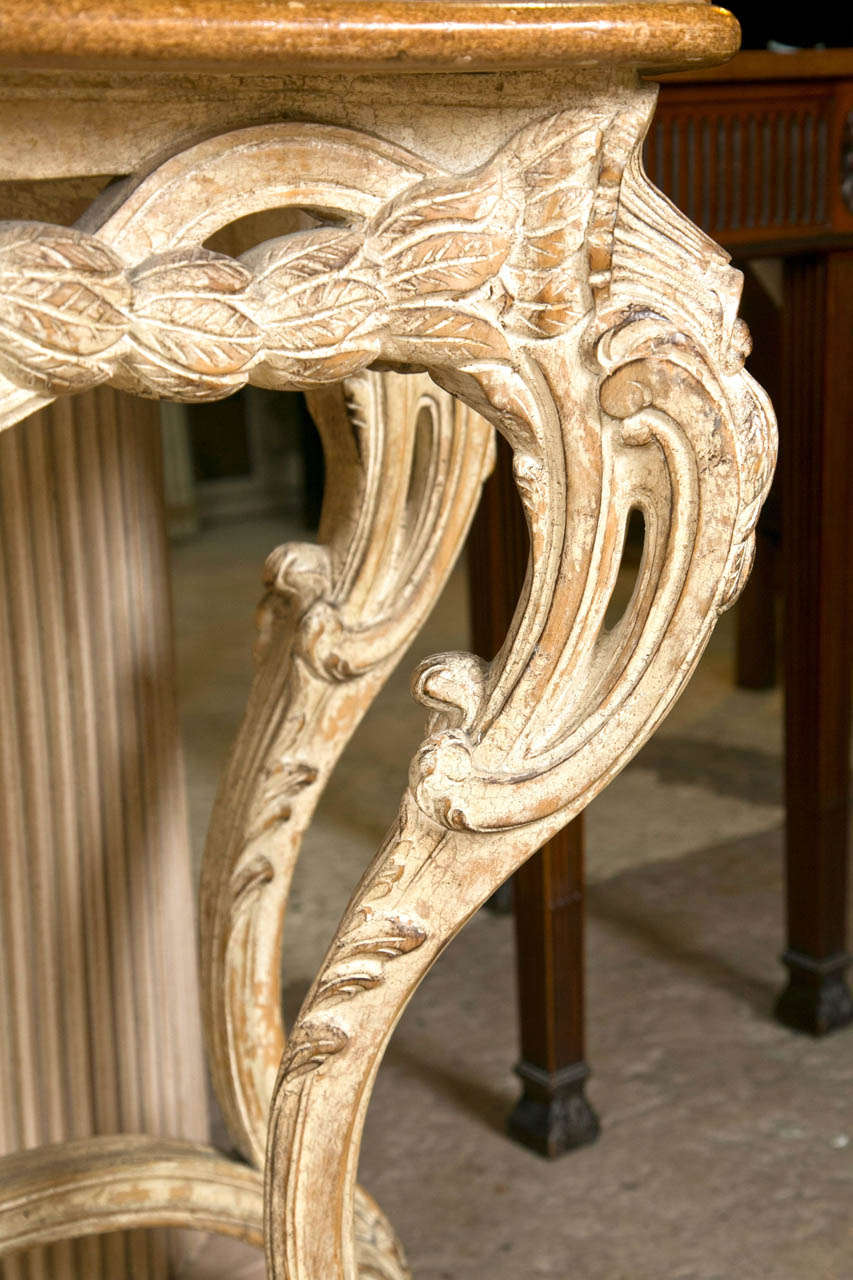 French Rococo Style Console Table manner of Jansen 3