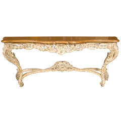French Rococo Style Console Table manner of Jansen